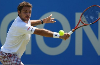 Wawrinka se atraganta con la hierba