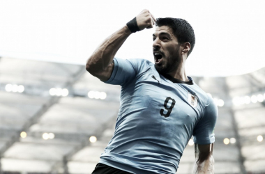 Luis Suárez, centenario con Uruguay