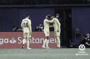 Celebración de un gol del Villarreal / Foto: LaLiga Santander
