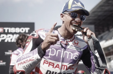 Jorge Martín tras ganar la sprint tace del GP de Francia/ Fuente: Prima Pramac&nbsp;