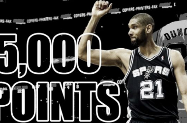 Tim Duncan alcanza los 5.000 puntos en Playoffs