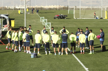 Tres entrenamientos para preparar el choque ante el Almería