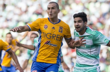 Resultado y goles del Tigres 2-1 Santos en Liga MX 2018