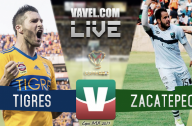 Resultado y goles del Tigres (1-3) Atlético Zacatepec Copa MX 2017