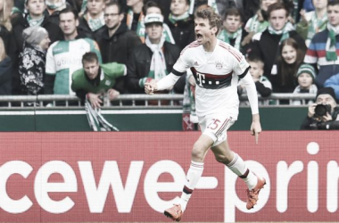 Werder Bremen 0-1 Bayern Munich: Müller&#039;s finish seals ninth straight win