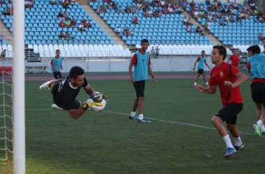El Almería ultima su preparación frente al segundo equipo y el juvenil