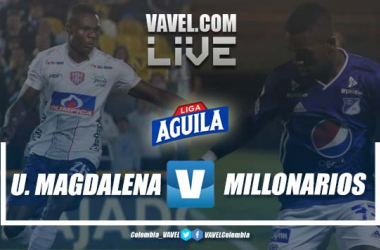 Resumen Unión Magdalena vs Millonarios por cuadrangulares de la Liga Aguila 2019-I (1-1)