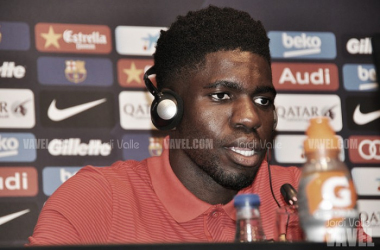 Umtiti: &#039;&#039;Mi objetivo es el mismo que el del Barça: ganar, ganar y ganar&#039;&#039;