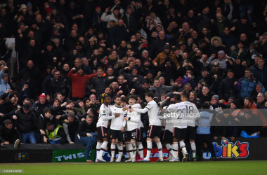 United celebrate after making it 3-0 late on at the City Ground.&nbsp;<span style="color: rgb(8, 8, 8); font-family: Lato, sans-serif; font-size: 14px; font-style: normal; text-align: start; background-color: rgb(255, 255, 255);">(Photo by Laurence Griffiths/Getty Images)</span>