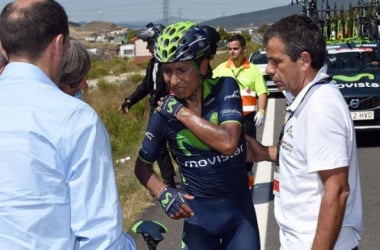 Nairo Quintana: &quot;El destino no quiso que acabase la Vuelta&quot;