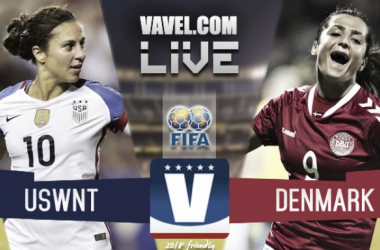 Result and Score USWNT (5-1) Denmark in 2018 friendly