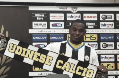 Duván Zapata fue presentado en el Udinese