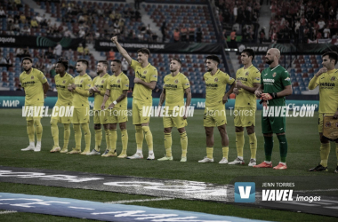 El once del Villarreal antes del partido /&nbsp;Foto: Jenn Torres VAVEL España
