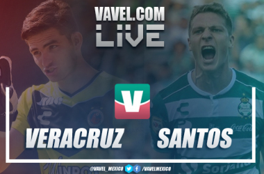 Resultado y goles del Veracruz vs Santos  (2-2)
