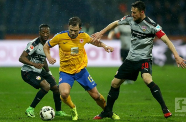 Eintracht Braunschweig 1-1 VfB Stuttgart: 10-man Swabians hold on for important point