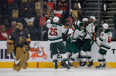 Vegas Golden Knights lose game one in OT to Minnesota