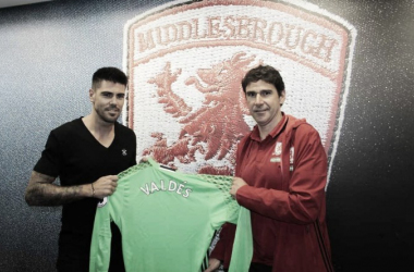 Victor Valdés, al Middlesbrough de Karanka