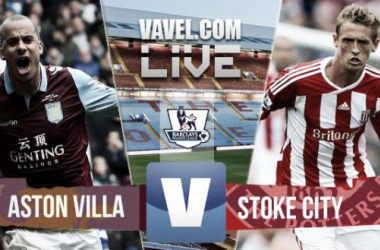 Resultado Aston Villa - Stoke City en la Premier League 2015 (1-2)