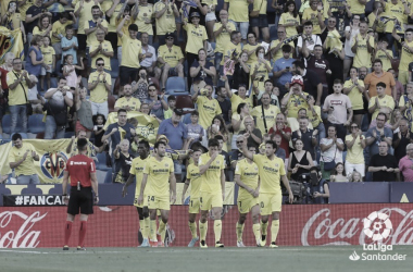 Celebración de un gol ante el Elche CF / Foto: LaLiga Santander