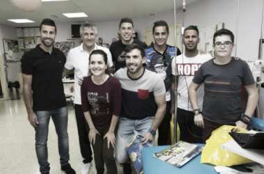 Los jugadores amarillos visitaron el Hospital Materno Infantil