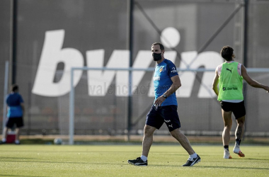 Voro dirige su primera y única sesión previa al Athletic