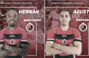 Cúcuta se sigue armando: Agustín Vuletich y Hernán Burbano son nuevos
jugadores del 'motilón'