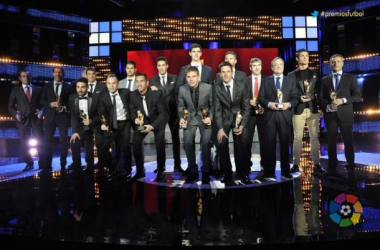 Sergio Ramos, Iker Casillas, Cristiano Ronaldo e Illarramendi, premiados en la LFP