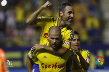 Abel Gómez y Aridane atendieron a los medios tras el empate