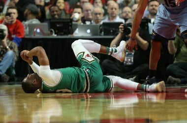 Dwyane Wade cae lesionado