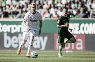 Ríspido empate entre el Bremen y el Leverkusen