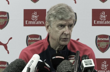 Arsène Wenger addresses the media ahead of Villa Park clash