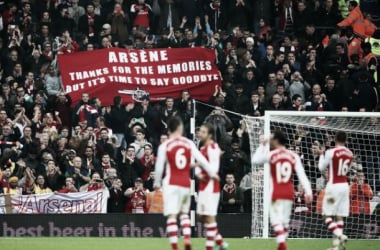 Wenger unmoved by &quot;Goodbye Arsene&quot; banner