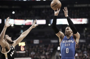 Oklahoma City Thunder trounce the Toronto Raptors, 123-102