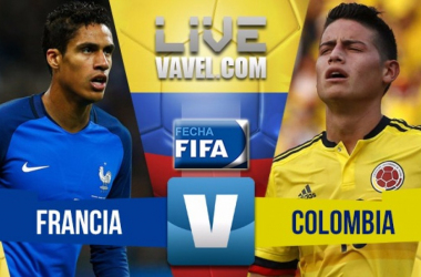Colombia le remontó un 2-0 a Francia y se impuso 3-2