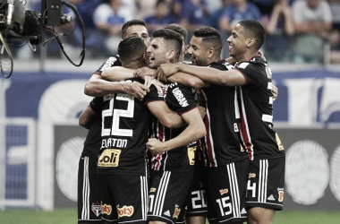 Autor do primeiro gol, Diego Souza exalta elenco do São Paulo: &quot;Brasileiro se ganha com grupo&quot;