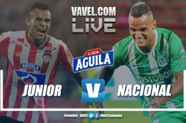 Resumen Junior de Barranquilla vs Atlético Nacional por la Liga Aguila 2019-I (0-0)