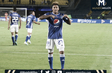 José Guillermo Ortiz, el mejor de Millonarios ante Medellín