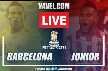 Resumen y goles Barcelona SC vs Junior (1-2)