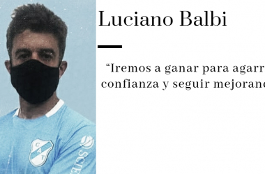 Entrevista. Luciano Balbi: "Esperemos que en los próximos partidos podamos ganar y convertir varios goles" 