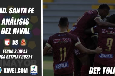 Independiente Santa Fe, análisis del rival: Deportes Tolima (Fecha 2, Liga 2021-I)