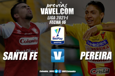 Previa Independiente Santa Fe vs. Deportivo Pereira: a un Pereira del
liderato