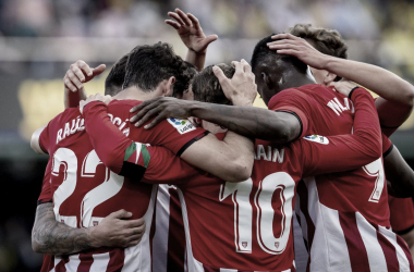 El Athletic celebra el 0-1/ Fuente: Athletic club