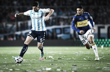 Juan Nardoni volvió al once titular tras superar su desgarro. Foto: @RacingClub.