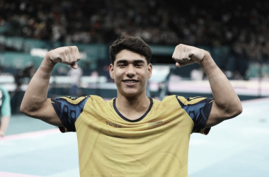 ¡Por primera vez en la
historia un colombiano va a una final de gimnasia en Paris 2024!