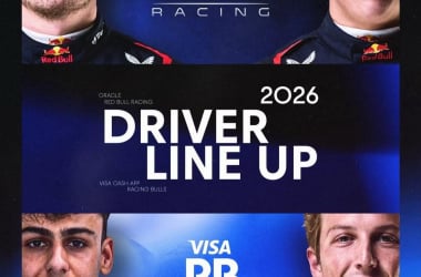 Duplas oficiales de Oracle Red Bull Racing y Visa Cash App Racing Bulls. Foto: @redbullracing