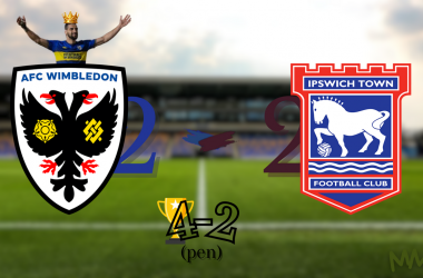 AFC Wimbledon vapulea y deja fuera de la Carabao Cup al Ipswich Town