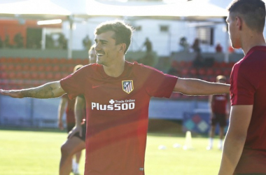 El Atlético vuelve al trabajo sin Gameiro pero con Griezmann