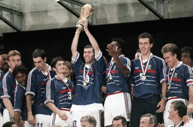 Final de la Copa del Mundo 1998. Francia 3-0 Brasil. Primer campeonato para &quot;Les Bleus&quot;