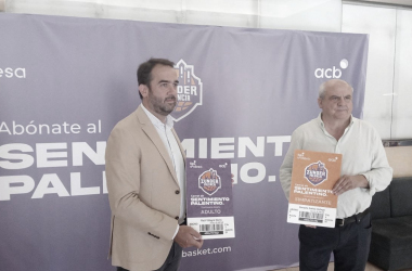 Gonzalo Ibáñez y Raúl Villagrá con los nuevos abonos | Foto: @joselopezperiodista