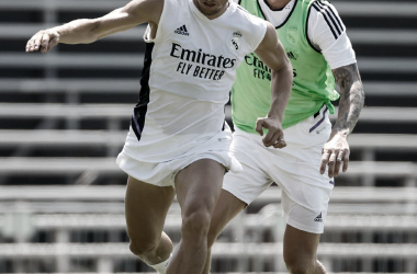 Luka Modric y Toni Kroos en el entrenamiento. | Foto: Real Madrid.